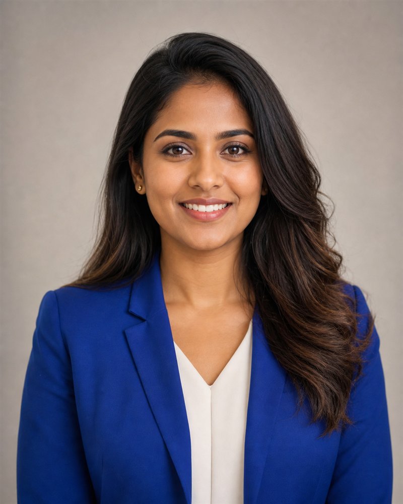 Generated demo portrait for Nisha Jayawardena